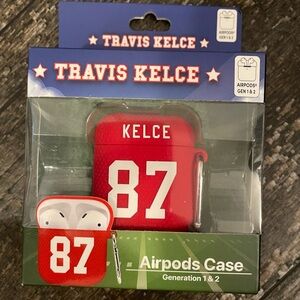 Travis Kelce 87 Kansas City Chiefs Airpods Case Generation 1&2 NFL Taylor Swift